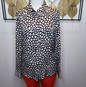 J. Crew Silk Heart Throb Top